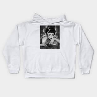 Bad witch b&w Kids Hoodie